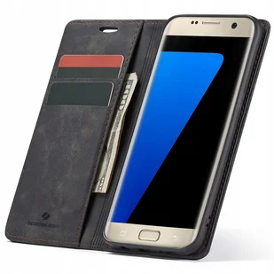 Spacecase Etui Wallet Galaxy S7 Edge black - Etui i futerały do telefonów Spacecase Etui Wallet Galaxy S7 Edge black - Etui i futerały do telefonów - miniaturka - grafika 1