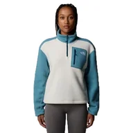 Bluzy damskie - THE NORTH FACE Damska bluza Yumiori 1/4 Zip Blue, Algae Blue/White Dune/M, L - miniaturka - grafika 1