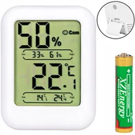 Stacje pogodowe - Termometr Mini Stacja Pogodowa Higrometr Bateria - miniaturka - grafika 1