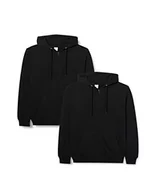 Bluzy męskie - FM London Męska bluza z kapturem, Czarny, XXL - miniaturka - grafika 1