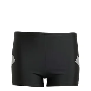 adidas Chłopcy BIG BARS SWIM BOXERS, Black, 5-6 Years - Kąpielówki dla chłopców - miniaturka - grafika 1