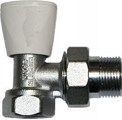 Zawór grzejnikowy kątowy, 3/4GW, chromowany TEIDE PLUS