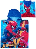 Okrycia kąpielowe dla dzieci - Ponczo poncho ręcznik z kapturem Spiderman Bawełna - miniaturka - grafika 1