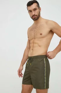Kąpielówki męskie - Calvin Klein szorty kąpielowe kolor zielony - grafika 1