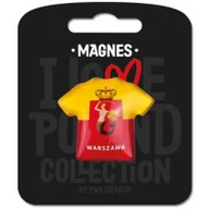 Magnesy - PAN DRAGON Magnes I love Poland Warszawa ILP-MAG-B-WAR-16 - miniaturka - grafika 1