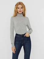 Koszulki i topy damskie - Vero Moda Koszulka w kolorze szarym - miniaturka - grafika 1