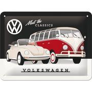 Tablice i flipcharty - Nostalgic-Art Merchandising Gmb, Szyld 15x20 cm VW The Classics - miniaturka - grafika 1