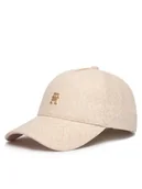 Czapki damskie - Tommy Hilfiger Czapka z daszkiem Monogram Jacq Cap AW0AW18331 Beżowy - miniaturka - grafika 1
