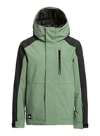 Kurtki narciarskie - Quiksilver Zamek błyskawiczny dla chłopców zielony M/12 - miniaturka - grafika 1