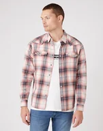 Koszule męskie - Koszula Wrangler Western Shirt Lantana Coral W5A02Lp42 M - miniaturka - grafika 1