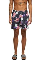 Spodenki damskie - Urban Classics Szorty kąpielowe z wzorem Kufry Mężczyźni,Dark Jungle Aop,M - miniaturka - grafika 1