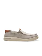 Półbuty męskie - Clarks Slippersy "Driftlite Step" w kolorze beżowym - miniaturka - grafika 1