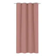 Firany - Zasłona zaciemniajaca Annalise różowa 140 x 280 na przelotkach Inspire - miniaturka - grafika 1
