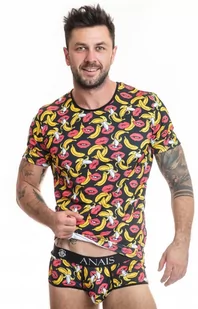 Banana wzorzyste slipy hipstery męskie brief, Kolor czarno-żółty, Rozmiar XL, Anais - Intymna - Majtki męskie - miniaturka - grafika 1
