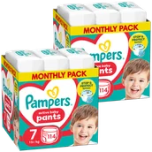 Pieluchy - Zestaw Pampers Pants, pieluchomajtki, rozmiar 7, 17 kg+, 2 x 114 sztuk - miniaturka - grafika 1