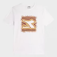 Koszulki sportowe męskie - Męski t-shirt z nadrukiem Diadora T-shirt SS Frieze - biały - DIADORA - miniaturka - grafika 1