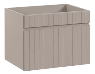 KASZMIROWA Szafka pod umywalkę WISZĄCA 60 cm Szuflada FREZOWANY FRONT - Szafki łazienkowe - miniaturka - grafika 1