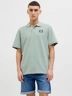 Koszulki męskie - Jack & Jones Koszulka polo w kolorze zielonym - miniaturka - grafika 1