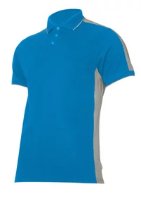 Lahti Pro Lahti Pro Koszulka męska Polo 190g/m2 niebiesko-szara r 2XL - Koszulki męskie - miniaturka - grafika 1