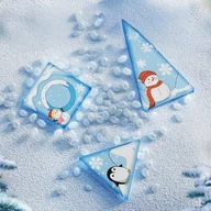 Klocki - BK2B KLOCKI MAGNETYCZNE 3D LODOWY ZAMEK 96 EL - miniaturka - grafika 1