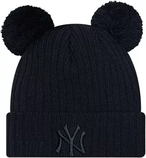 New Era Fem Double Pom New York Yankees Beanie 60364290 Rozmiar: One size - Czapki damskie - miniaturka - grafika 1
