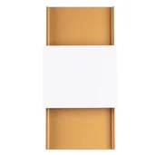 Lampy ścienne - Ścienny kinkiet Durlin SL.1353 Sollux dół-góra do salonu złoty biały - miniaturka - grafika 1