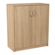 Komody - Komoda dwudrzwiowa, Classic, 74x35x85 cm, dąb sonoma, mat - miniaturka - grafika 1