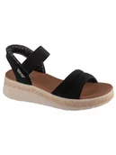 Sandały damskie - Skechers Sandały BOBS Sun Ray 114413/BLK Czarny - miniaturka - grafika 1