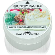 Świece - Country Candle White Chocolate Cheesecake świeczka typu tealight 42 g - miniaturka - grafika 1