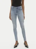 Spodnie damskie - Vero Moda Jeansy Flash 10300174 Niebieski Skinny Fit - miniaturka - grafika 1