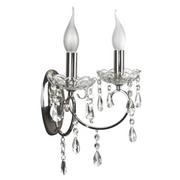 Lampy ścienne - Kinkiet dwuramienny w stylu glamour do przedpokoju- K156-Ekson - miniaturka - grafika 1