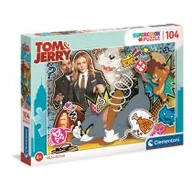 Puzzle - Clementoni Puzzle 104 Super Kolor Tom&Jerry - - miniaturka - grafika 1