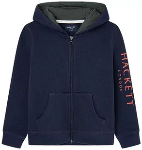 Hackett London Chłopięca bluza z kapturem Hackett Fz, Niebieski (granatowy), 15 Lat - Bluzy dla chłopców - miniaturka - grafika 1