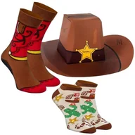 Skarpetki damskie - Skarpetki Unisex Bawełniane Na Prezent Wygodne Modne Stylowe Damskie Męskie Rainbow Socks Wild West Dla Miłośników Westernu 2 Pary 36-40 - miniaturka - grafika 1