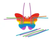 Zabawki sensoryczne - Silikonowa układanka antystresowa Motyl Adar - zabawka - miniaturka - grafika 1