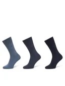 Skarpetki męskie - Calvin Klein Zestaw 3 par wysokich skarpet męskich 701234208 Granatowy - miniaturka - grafika 1