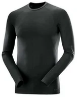 Koszulki sportowe damskie - Koszulka Salomon Essential Seamless LS Deep Black - miniaturka - grafika 1