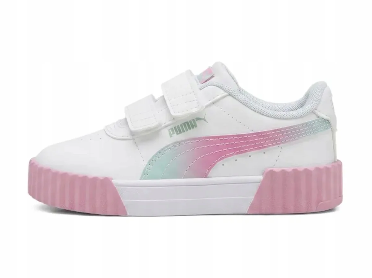BUTY dziecięce Carina 407501-01 obuwie sportowe białe zapinane na rzepy 31