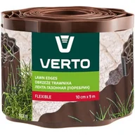 Ogrodzenia - VERTO Obrzeże do trawników VERTO 15G513 Brązowy 10 cm x 9 m) - miniaturka - grafika 1