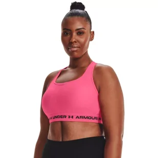 Biustonosz sportowy Under Armour Crossback Mid Bra - Bielizna sportowa damska - miniaturka - grafika 2