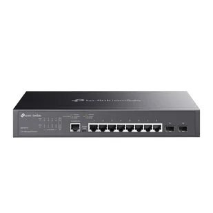 TP-Link Omada SG3210 łącza sieciowe Zarządzany L2/L3 Gigabit Ethernet (10/100/1000) 1U Czarny - Pozostałe akcesoria sieciowe - miniaturka - grafika 1