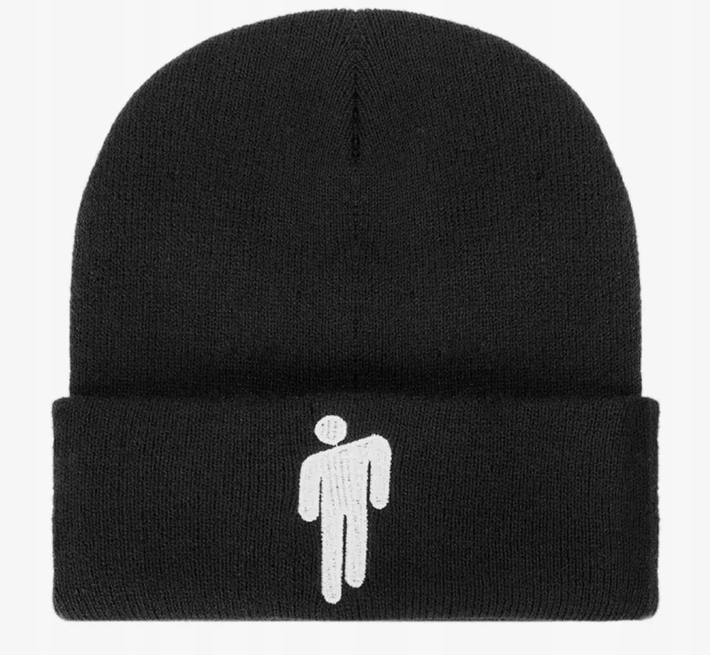 Czapka zimowa beanie Billie Eilish Bad Guy czarna prezent streetwear Y2K
