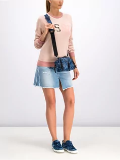 Bluzy damskie - G-Star Bluza D13027-B-139-1628 Różowy Regular Fit - grafika 1