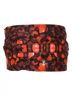 Apaszki i szaliki damskie - Buff Szal-koło "Snake Motif" w kolorze czarno-czerwonym - 25 x 11 cm - miniaturka - grafika 1