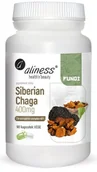 Suplementy naturalne - aliness Siberian Chaga ekstrakt 400mg 90 vege kapsułek 7937-547F7 - miniaturka - grafika 1