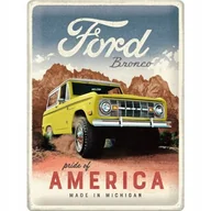 Akcesoria motoryzacyjne - Tablica szyld FORD BRONCO USA Truck metalowy 30x40 - miniaturka - grafika 1