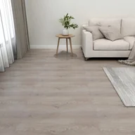 Panele podłogowe - Vidaxl Samoprzylepne panele podłogowe, 55 szt., PVC, 5,11 m², taupe - miniaturka - grafika 1
