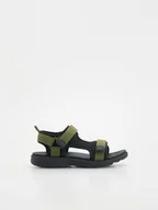 Buty dla chłopców - Reserved - Sandały na rzepy - zielony - miniaturka - grafika 1