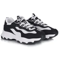Sneakersy męskie - Sneakersy męskie Big Star RR174586 WHITE/BLACK 42 - miniaturka - grafika 1