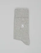 Skarpetki męskie - skarpety długie combed cotton szare - miniaturka - grafika 1